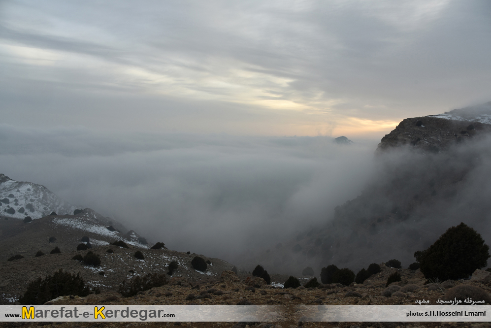 غروب رشته کوه هزارمسجد